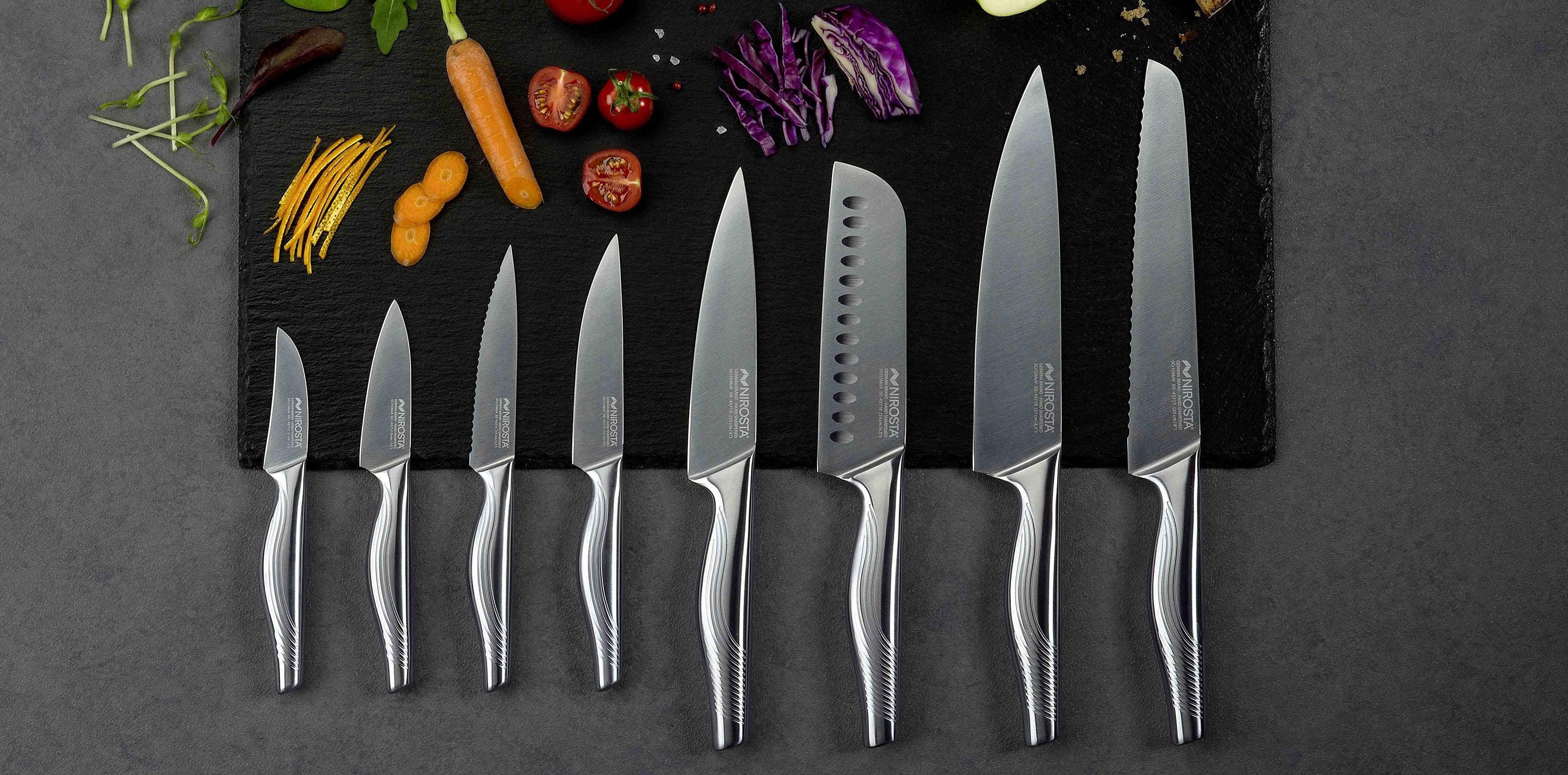 ShenMo Ensemble de 3 couteaux de cuisine en plastique, couteau de chef,  couteau de cuisine de sécurité pour la pâtisserie, fruits, pain, gâteau,  couteau à laitue, couteau à salade 