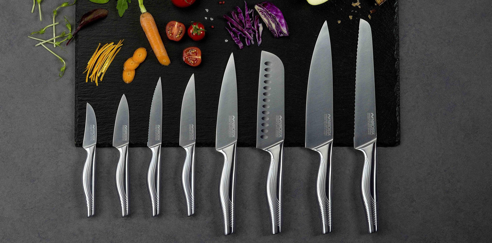 Ensemble de couteaux de chef faits à la main Couteaux de cuisine