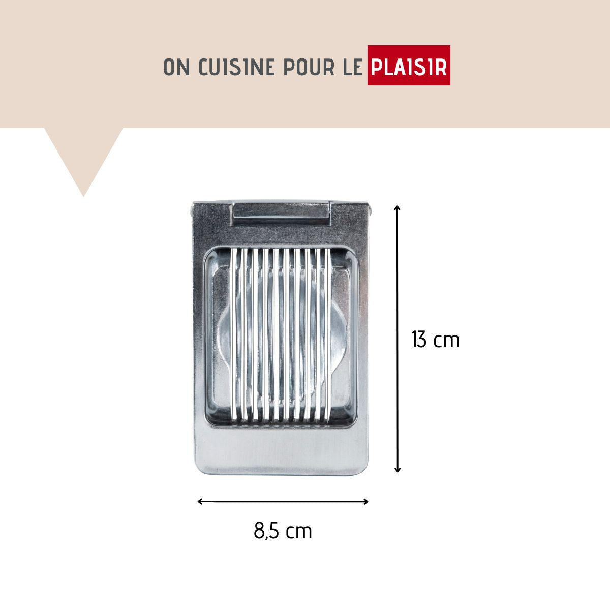 Coupe oeuf tranche en inox FM Professional Divers