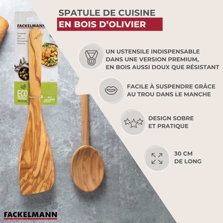 Spatule de cuisine Fackelmann Édition Bois d'olivier