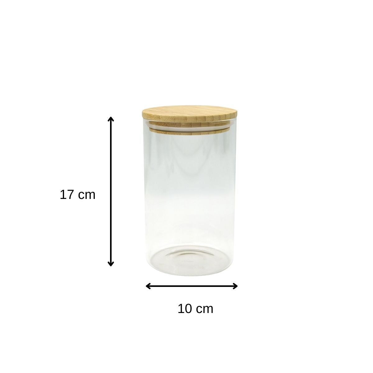 Boîte de conservation en verre 1,15L avec couvercle en Bambou Fackelmann Eco Friendly