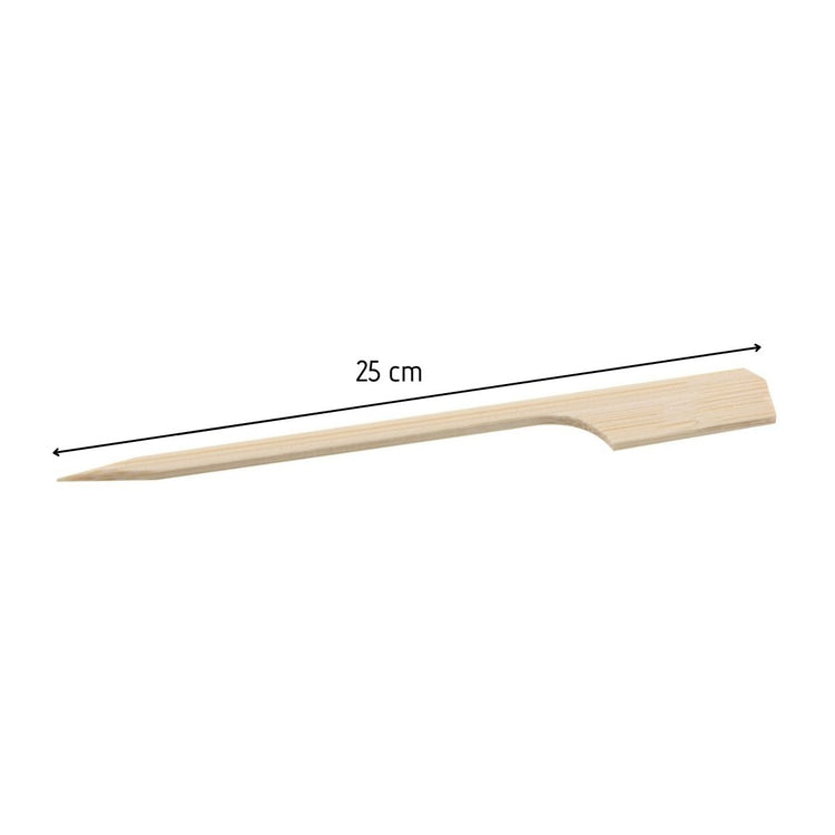 Lot de 100 pics à brochettes en bois 25 cm Fackelmann Basic