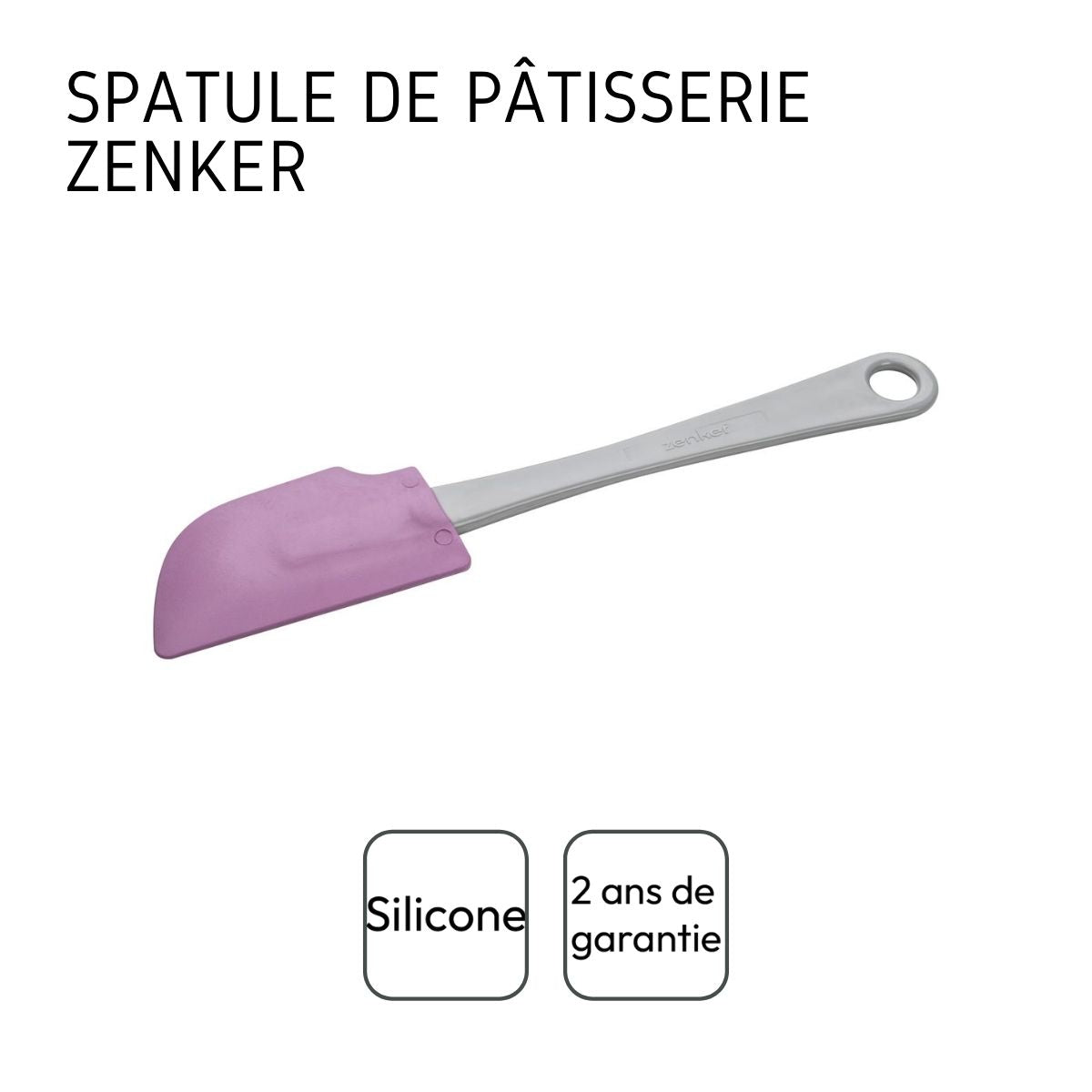 Spatule souple silicone plate 25 cm, permet de mélanger plus simple