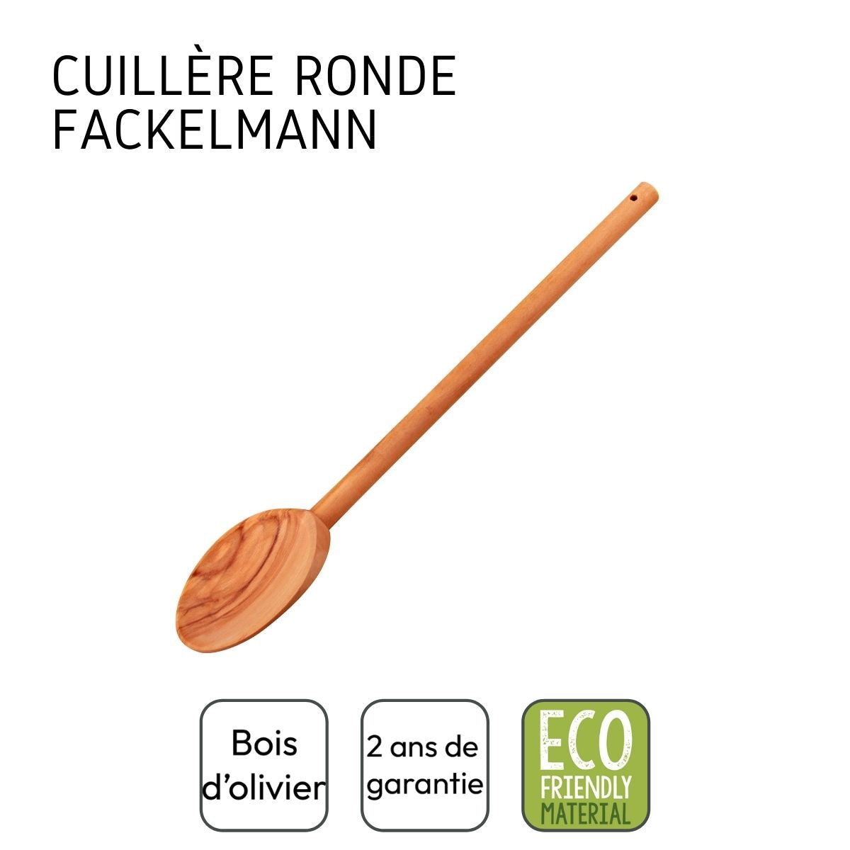 Cuillère de cuisine en bois Fackelmann Edition Bois d'olivier