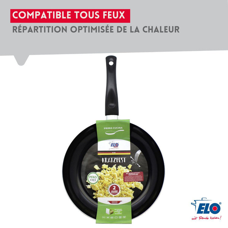 Set de 2 Poêles de cuisson avec revêtement céramique sans PFAS, 28 cm et 32 cm Elo Prima Cucina