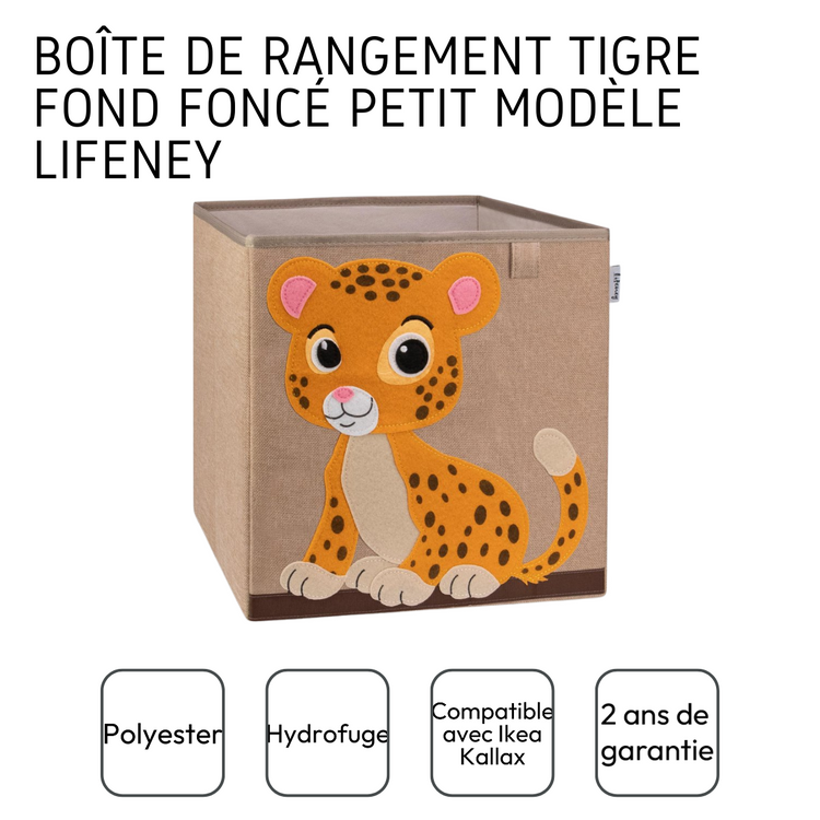 Boîte de rangement "tigre" , compatible avec l'étagère IKEA KALLAX Lifeney