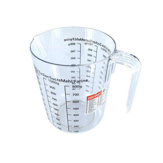 Verre doseur en plastique transparent gradué 1 litre Zenker