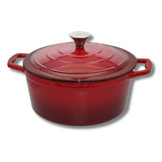 Cocotte en fonte émaillée rouge cerise 26 cm 4.5 L Elo