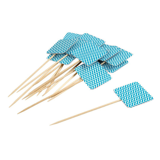 Lot de 50 cure-dents avec drapeau pour apéritif Fackelmann Eco Friendly