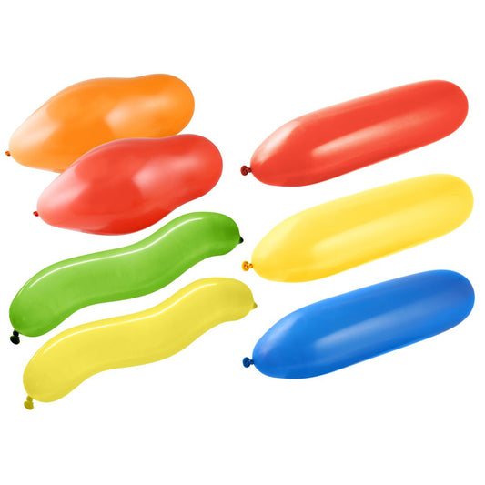 Lot de 15 ballons de baudruche colorés de formes aléatoires Fackelmann Eco Friendly