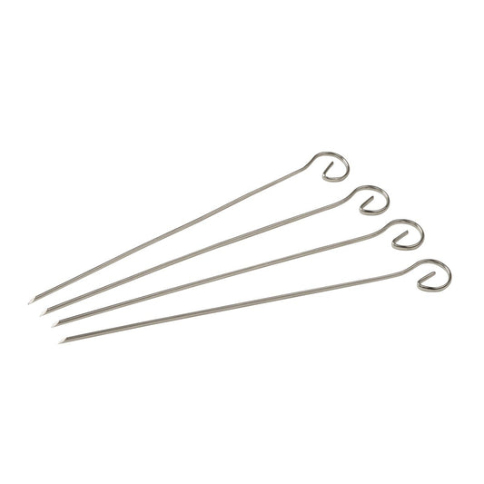 Lot de 4 brochettes en inox Fackelmann BBQ Edition