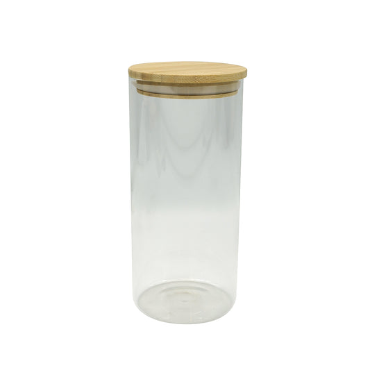 Boite de conservation en verre 2 litres avec couvercle en Bambou Fackelmann Eco Friendly