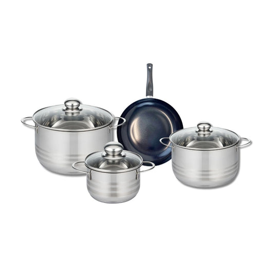 Ensemble de 1 Poêle de cuisson 20 cm et 3 faitouts 16, 20 et 24 cm Elo Prima Brillant