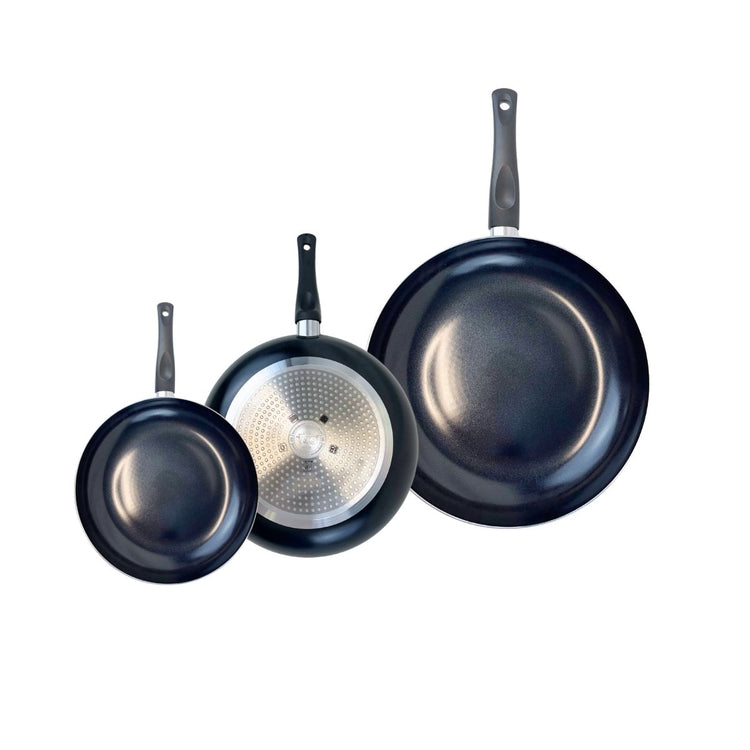 Ensemble de 3 Poêles de cuisson 20, 24 et 32 cm et 4 faitouts 12, 16, 20 et 24 cm Elo Prima Brillant