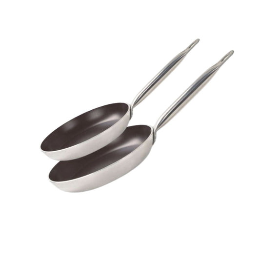 Set de 2 Poêles de cuisson avec revêtement céramique sans PFAS, 28 cm et 32 cm Bistro Line Elo