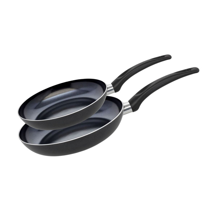 Set de 2 Poêles de cuisson avec revêtement céramique sans PFAS, 28 cm et 32 cm Elo Prima Cucina