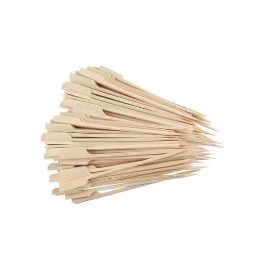 Lot de 100 pics en bois brochettes de 15 cm Fackelmann Single Use