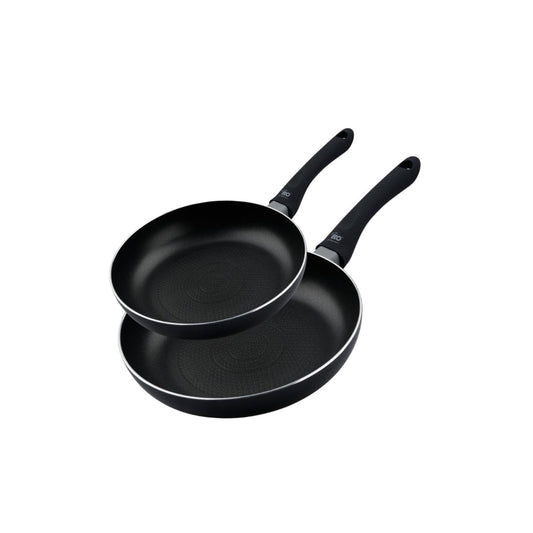 Lot de 2 poêles de cuisine 20 cm et 24 cm fond en nid d'abeille Elo Smart life