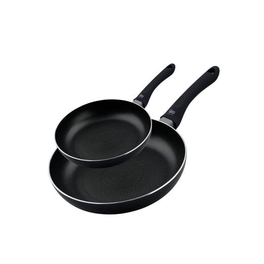 Lot de 2 woks de cuisine de 20 cm et 28 cm en aluminium pressé Elo Smart Life