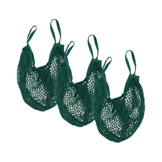 Lot de 3 sacs à provisions type filet de course Fackelmann Eco Friendly