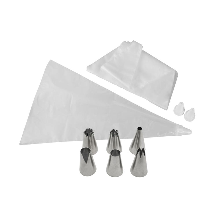 Lot de 20 poches à douilles plastique avec douilles inox et plastique 32 cm Zenker Smart Pastry