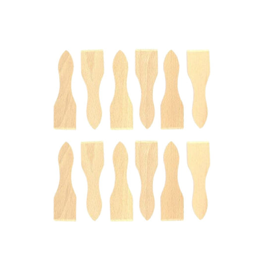 Lot de 12 spatules à raclette en bois FSC 13 cm Fackelmann