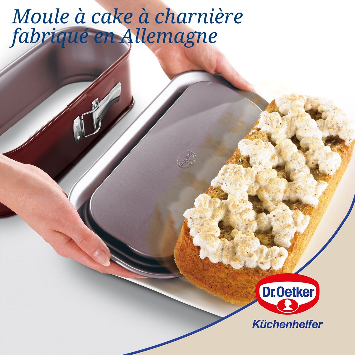 Moule à cake à charnière 30 cm Dr Oetker Back-Liebe Bicolor