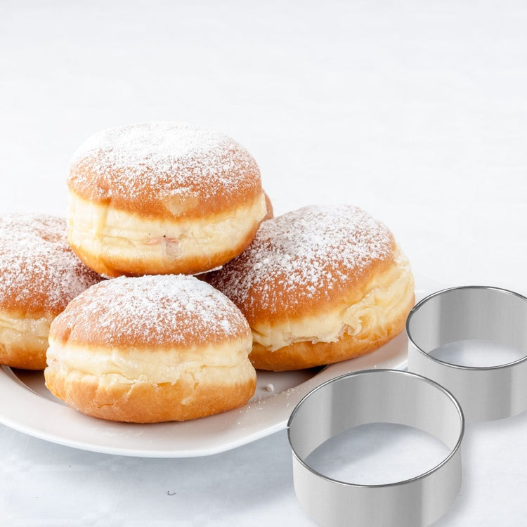 Lot de 2 emporte-pièces ronds pour beignets en inox Zenker Emporte-pièces