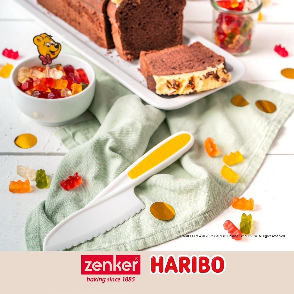 Couteau de cuisine pour enfant en plastique 22,2 cm Zenker Haribo