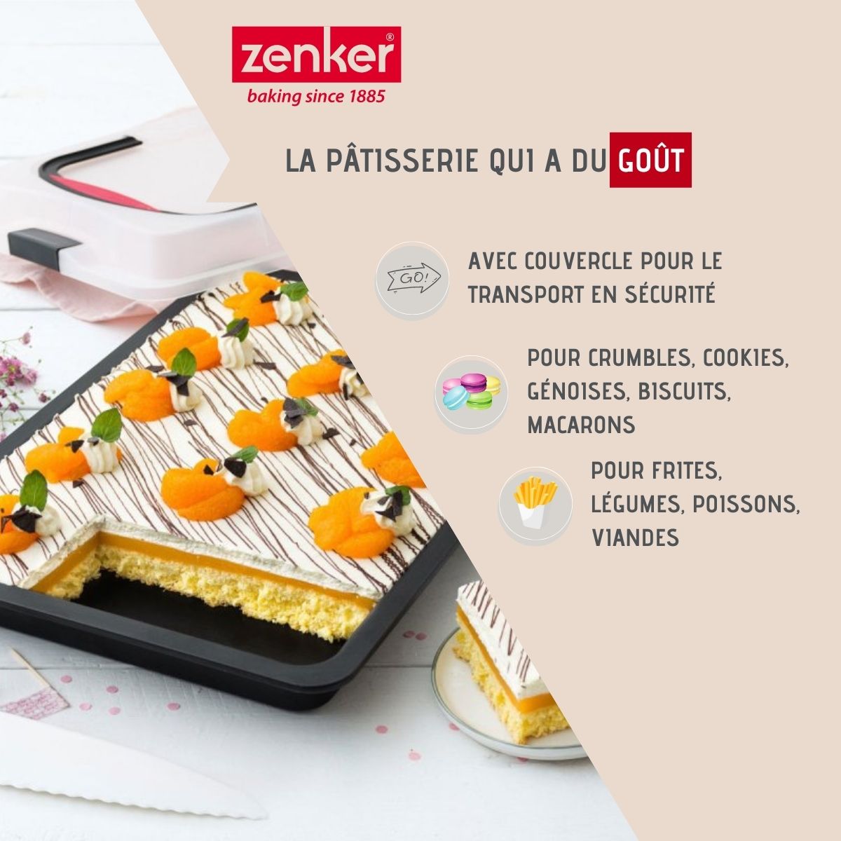 Plaque de cuisson 42 cm avec couvercle Zenker Special To Go