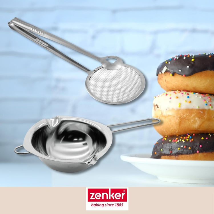 Service à bain marie et pince à friture pour beignets Zenker Smart Pastry