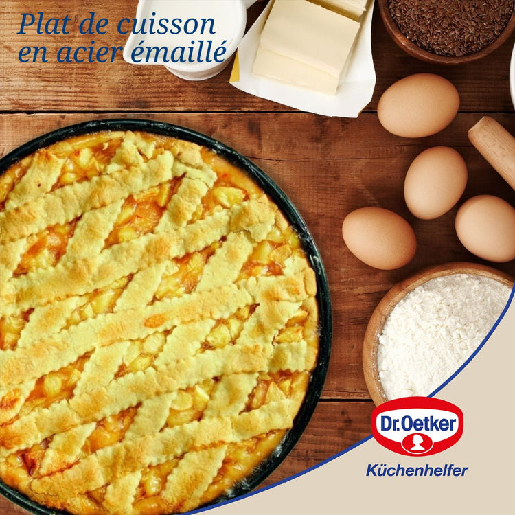 Plat à four pour tartes et pizzas 32 cm Dr.Oetker Tradition