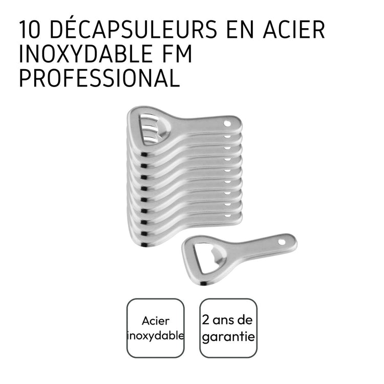 Lot de 10 décapsuleurs mini FM Professional