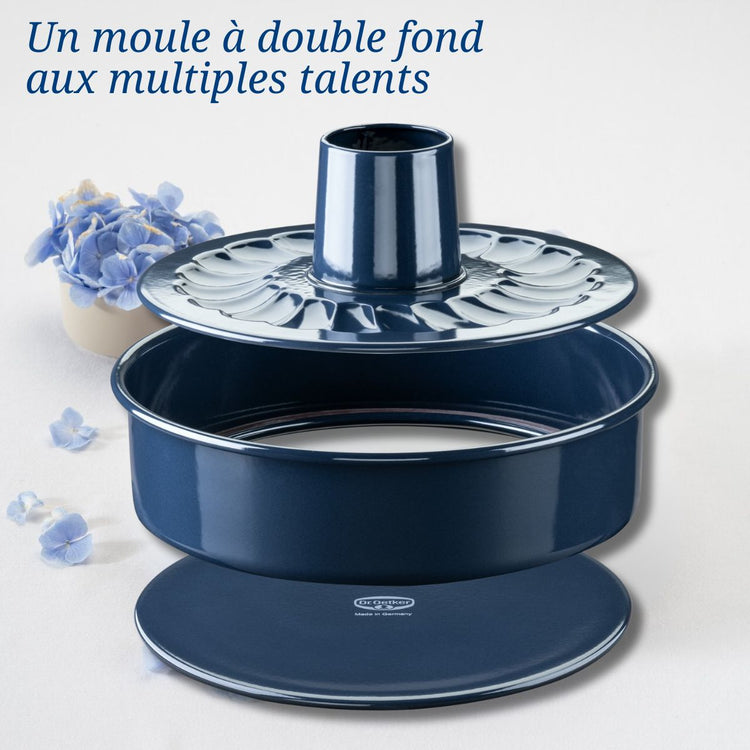 Moule à manqué et savarin double fond 28 cm Dr. Oetker Back Liebe