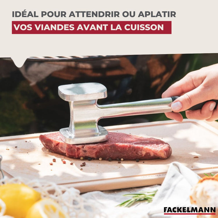 Attendrisseur à viande en aluminium 28 cm Fackelmann Basic