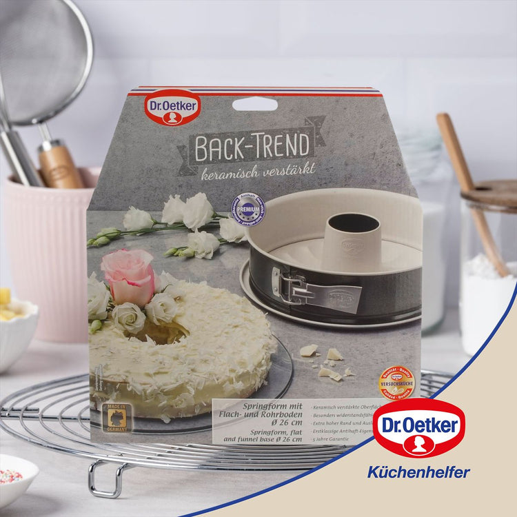 Moule à manqué à charnière avec fond à savarin 26 cm Dr Oetker Back-Trend