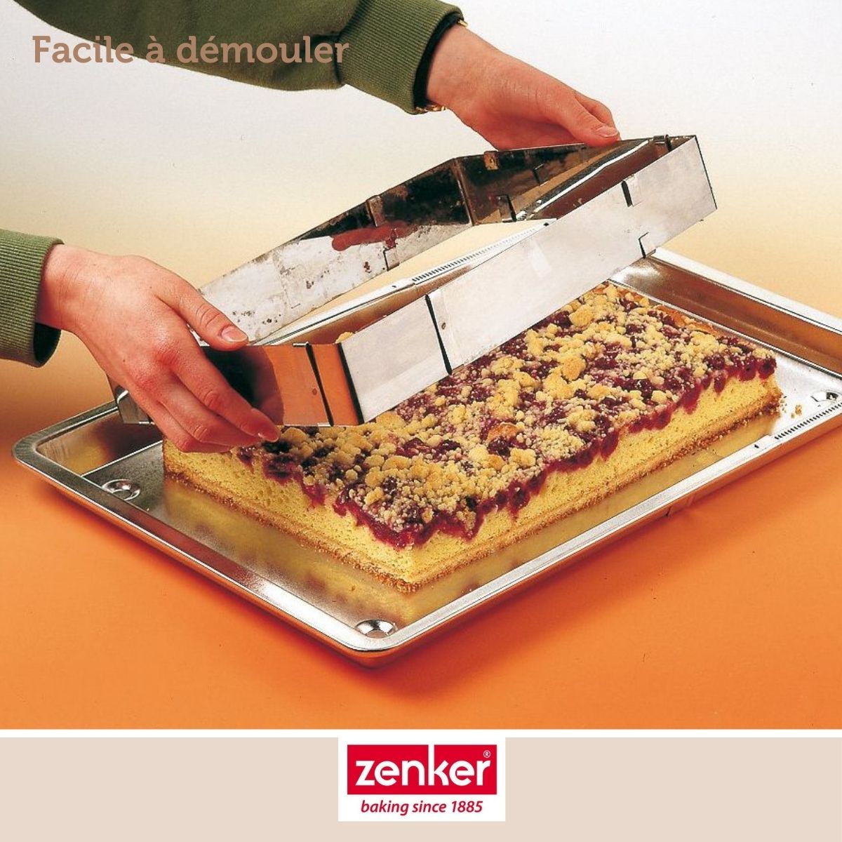 Cadre à gâteau rectangle réglable Zenker