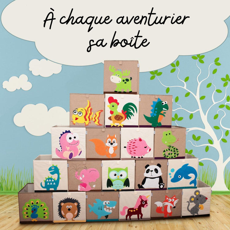 Boîte de rangement "cerf" , compatible avec l'étagère IKEA KALLAX Lifeney