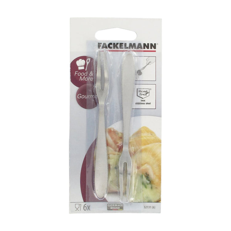 Lot de 12 fourchettes à escargots 12,5 cm Fackelmann