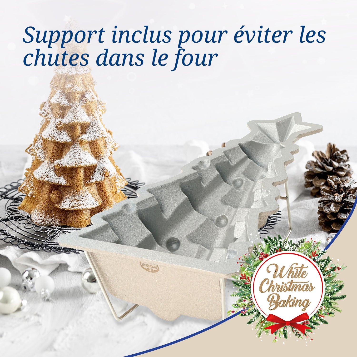 Moule à gâteaux original en forme de sapin de noël Dr.Oetker Christmas