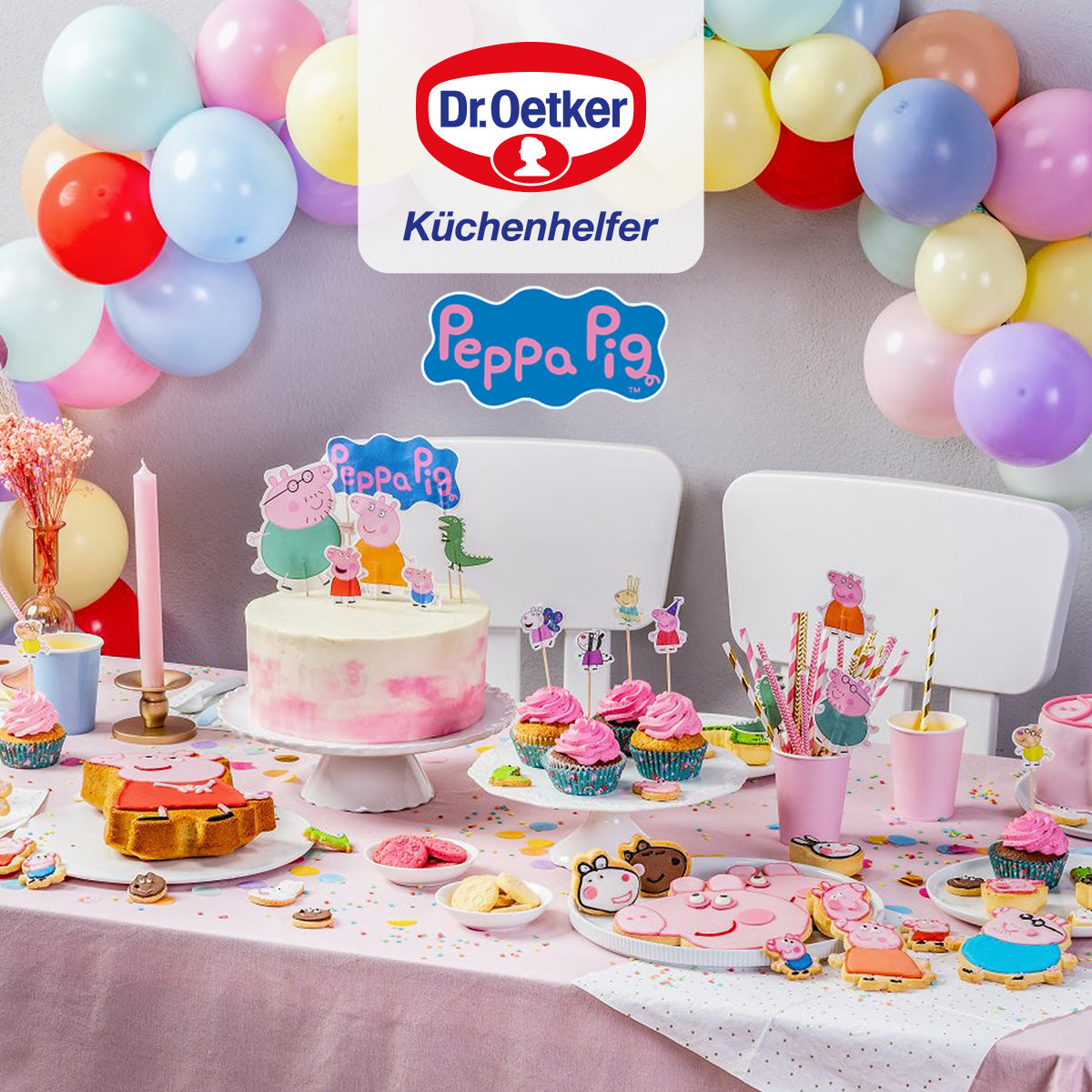 Set de 3 bols pour cuisiner avec les enfants Dr. Oetker Peppa Pig