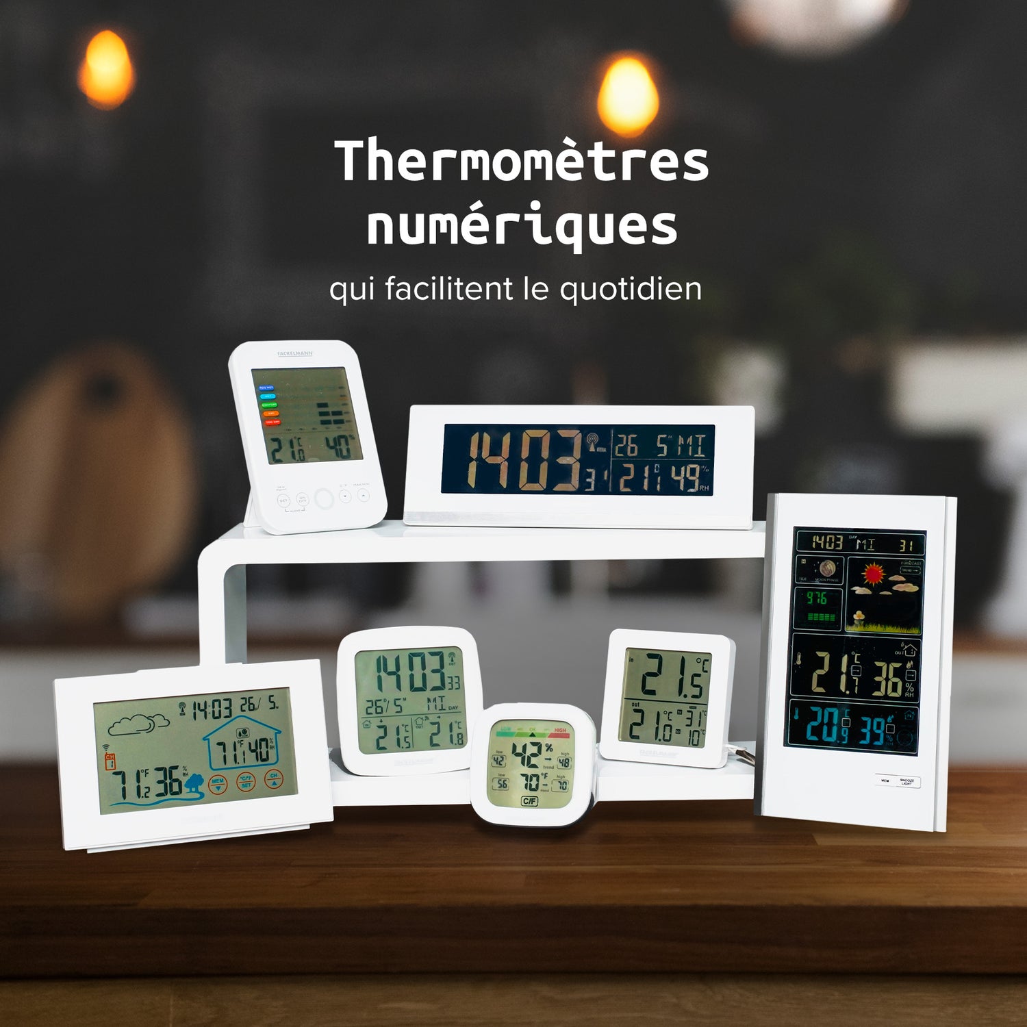 Thermomètre intérieur et extérieur numérique Fackelmann Tecno