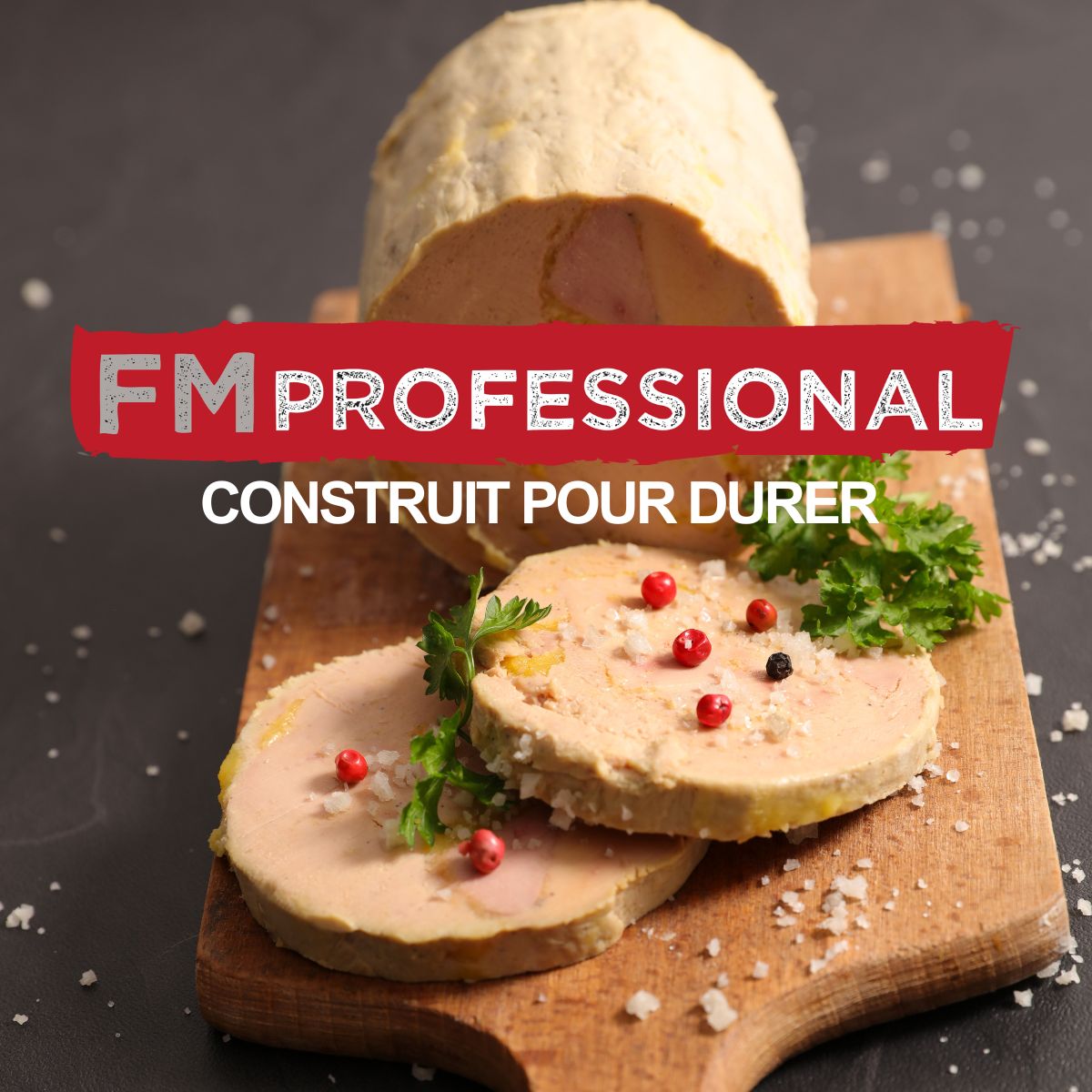 Coupe et présentation foie gras en marbre FM Professional