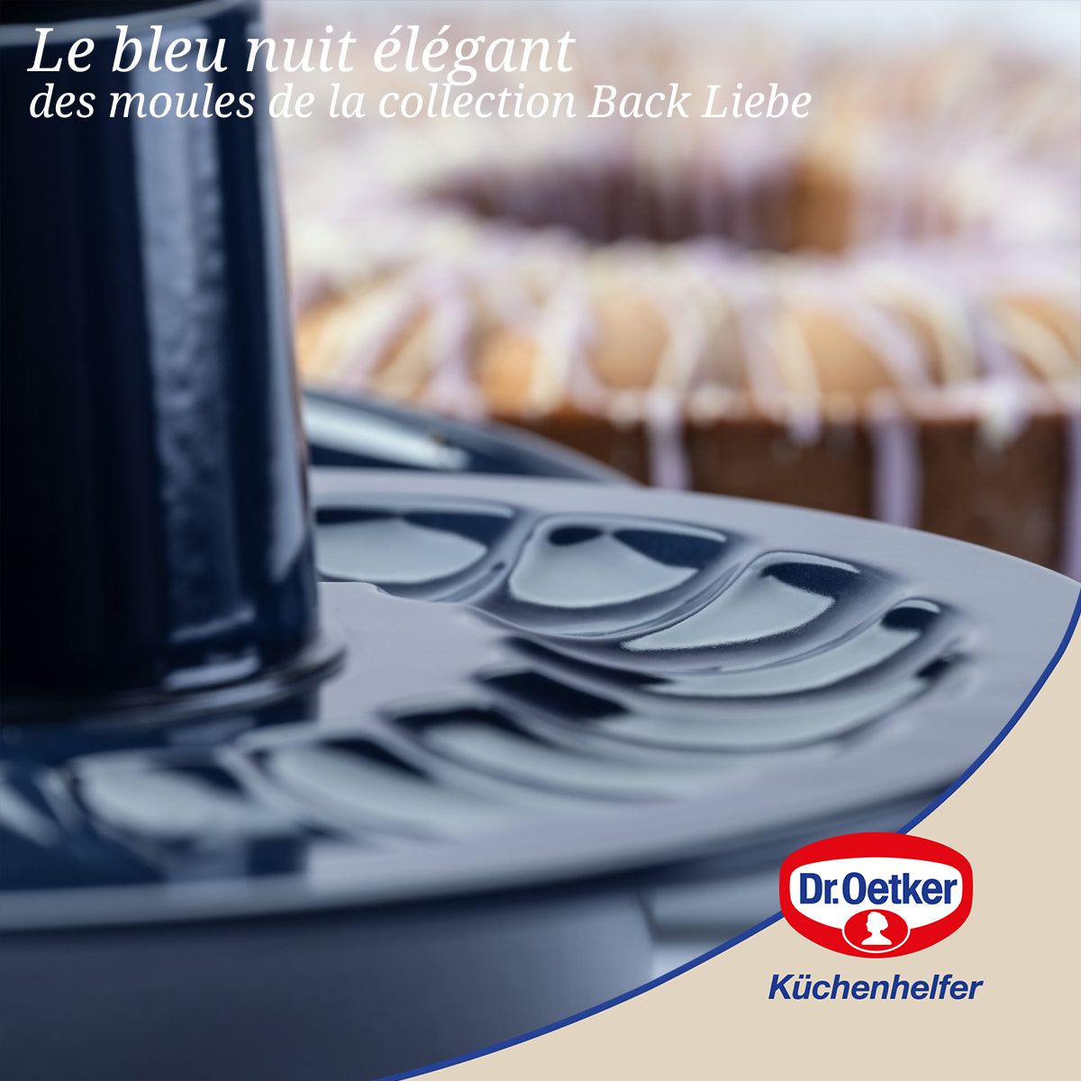 Moule à manqué et savarin double fond 28 cm Dr. Oetker Back Liebe