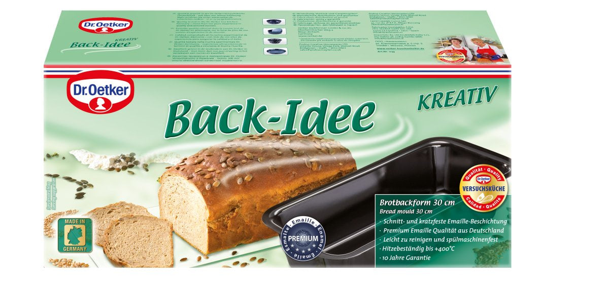 Moule à pain de mie en acier émaillé 33 cm Dr. Oetker Back-Idee Kreativ