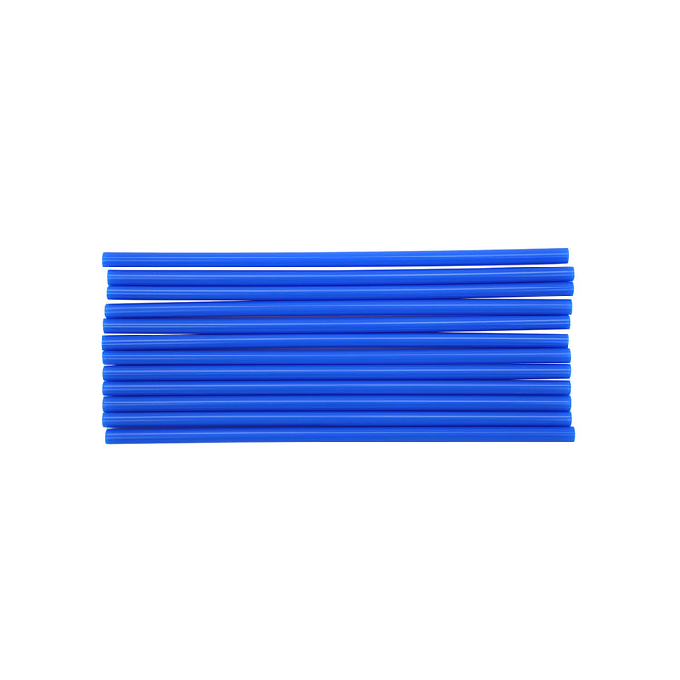 Lot de 12 pailles bleu en plastique 23 cm Fackelmann Bar Concept